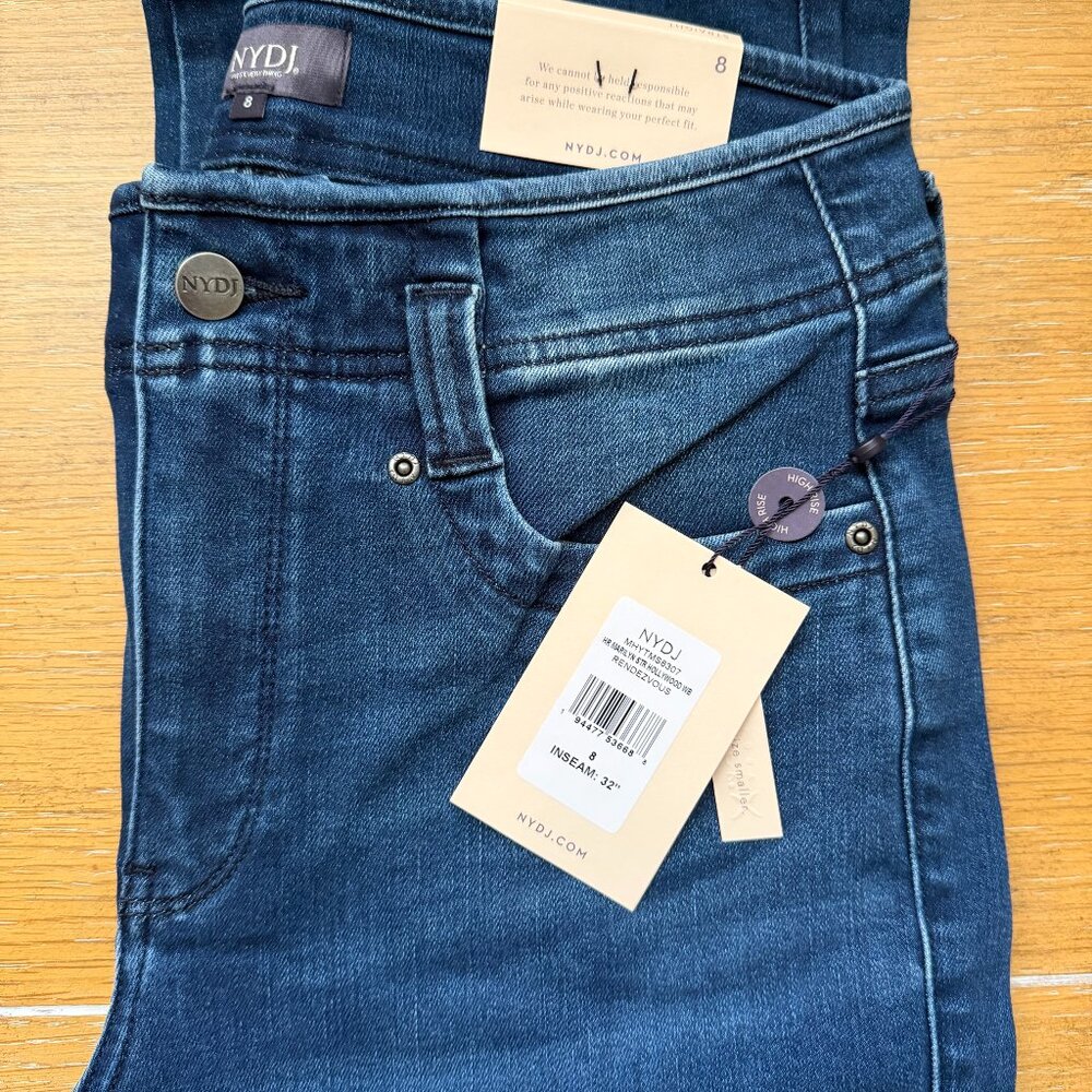 NYDJ brand new, size 8 32" inseam, high waist
